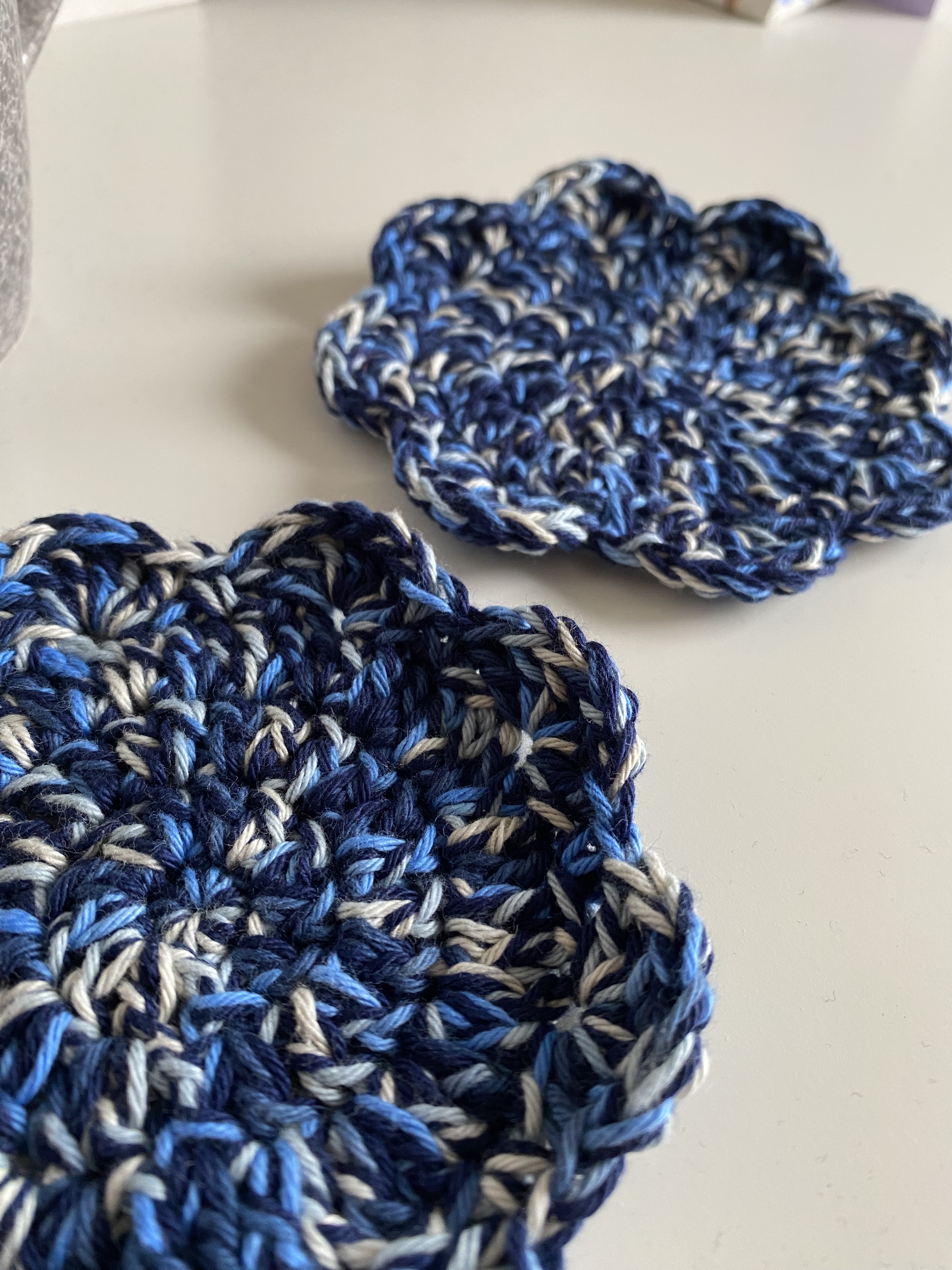 Blue & White Flower Coasters